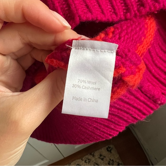 LA LIGNE Magenta Stripe Pullover - Picture 3 of 4